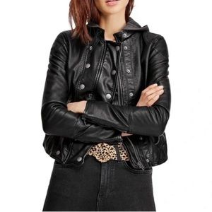 Free People Vegan Leather Jacket